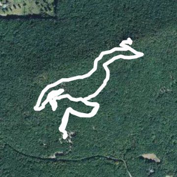 Sawnee Mnt Preserve Short walking route map in Cumming