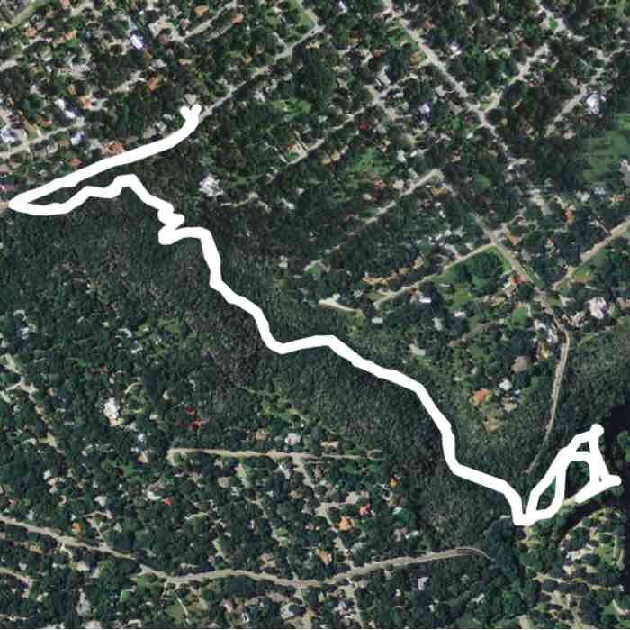 Ohio st walking route map in New Braunfels