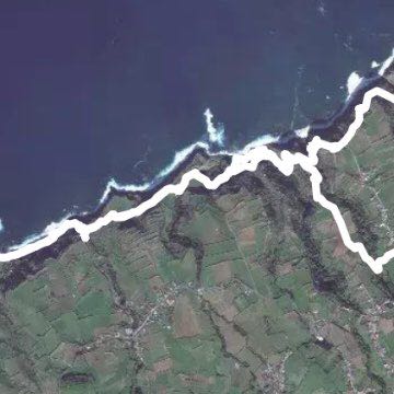 Maya walking route map in Lomba da Maia