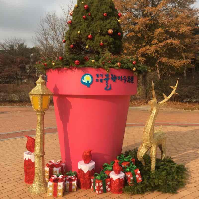 Mulhyanggi Arboretum walking route map in Osan