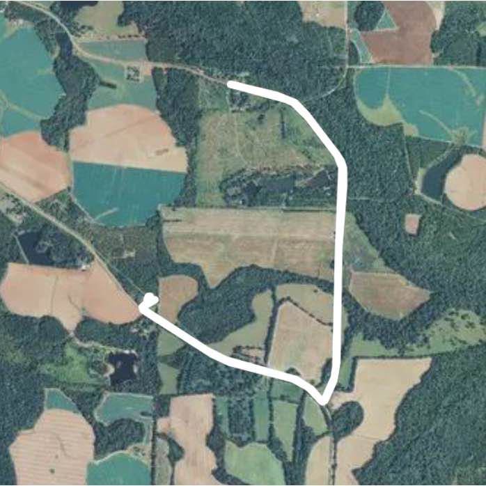 Walk in Edison, Georgia, USA walking route map in Edison