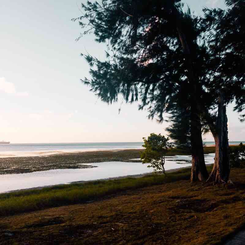 Beach Road  walking route map in Puerto Rico