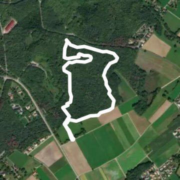 Trelex walking route map in Trélex