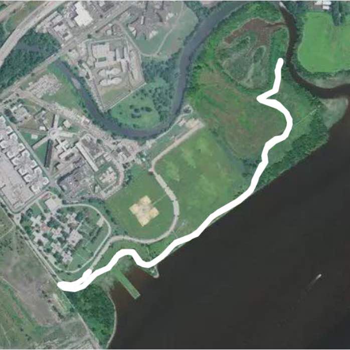 Pennypack walking route map in Riverton