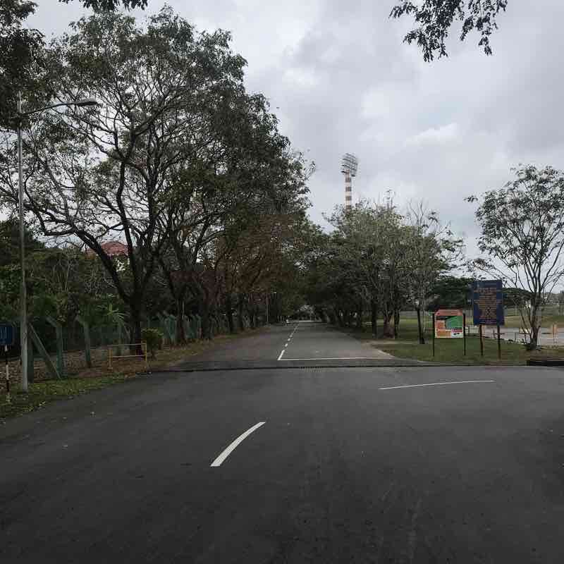 Sport Complex walking route map in Labuan