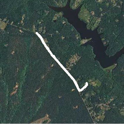 My road walking route map in Unionville