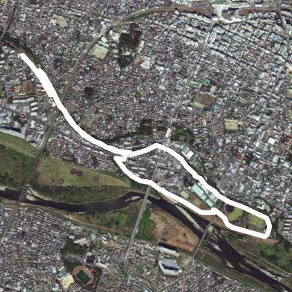 残堀川〜根川緑道〜多摩川河川敷