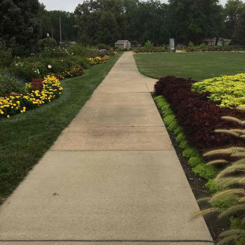 City Park and Flower Garden  walking route map in Abilene