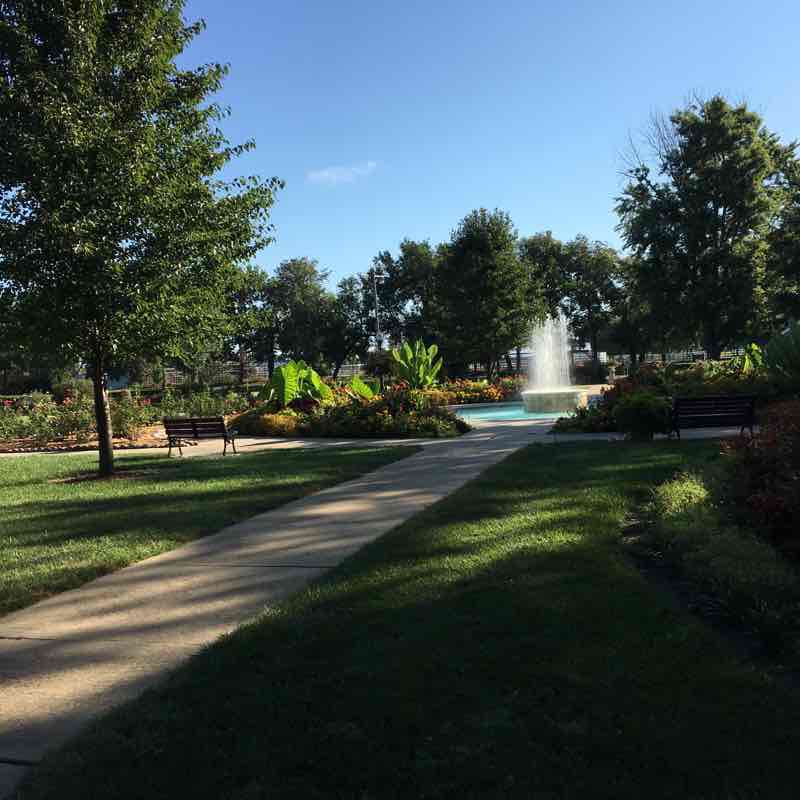 Abilene City Park  walking route map in Abilene