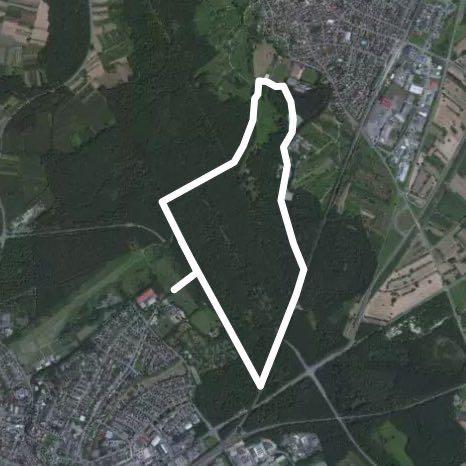 Ötigheimer forest walking route map in Ötigheim