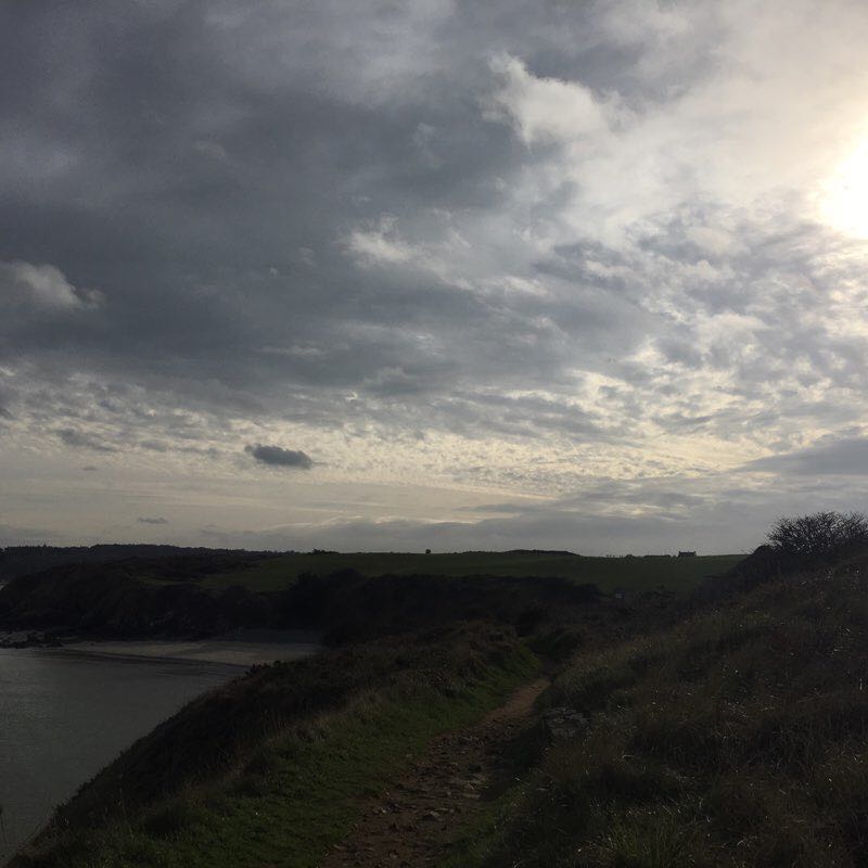 Hillion peninsula by the path walking route map in Hillion