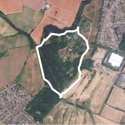 Burlish Top walking route map in Kidderminster