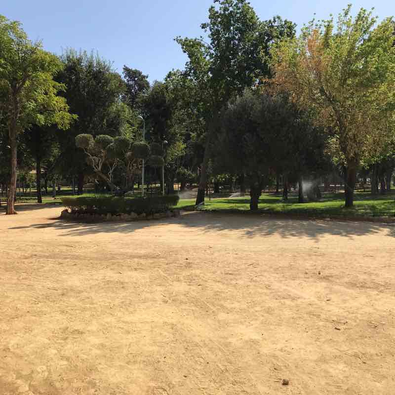 Park walking route map in Dos Hermanas