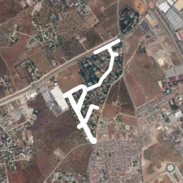 The ranch walking route map in Dos Hermanas