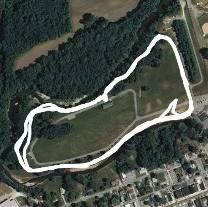 Morrows Meadows Walk Trail Yorktown, Indiana, USA Pacer