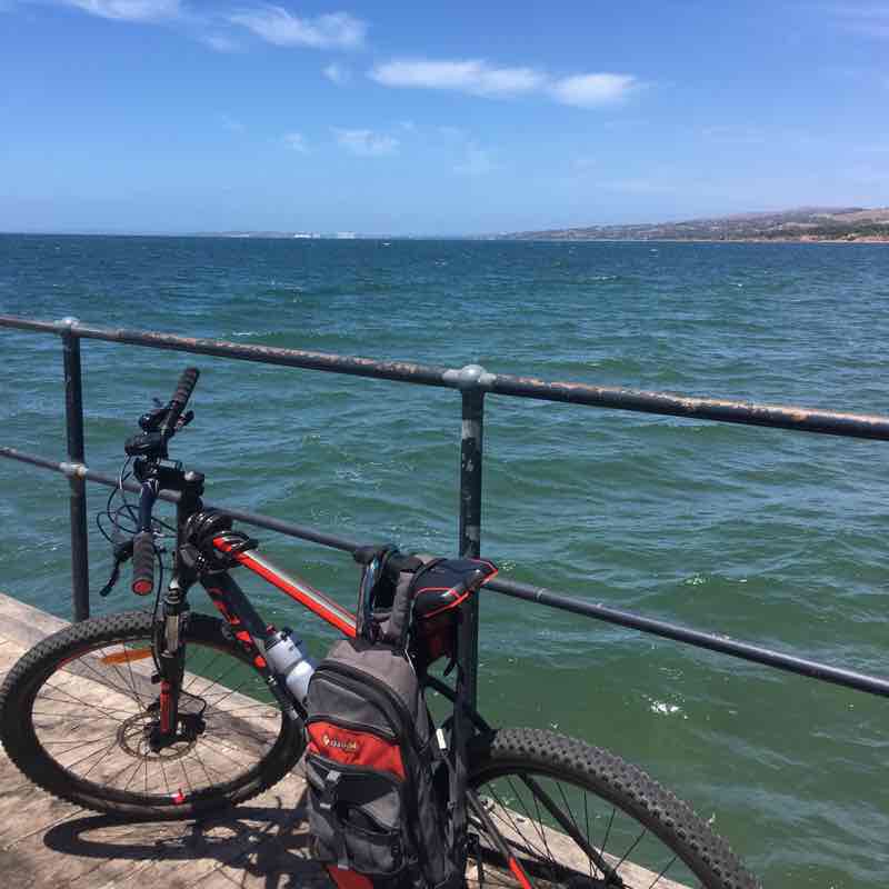 Boston bay trail blaze  walking route map in Port Lincoln