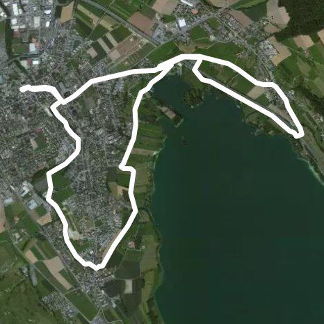 Sursee walking route map in Sursee