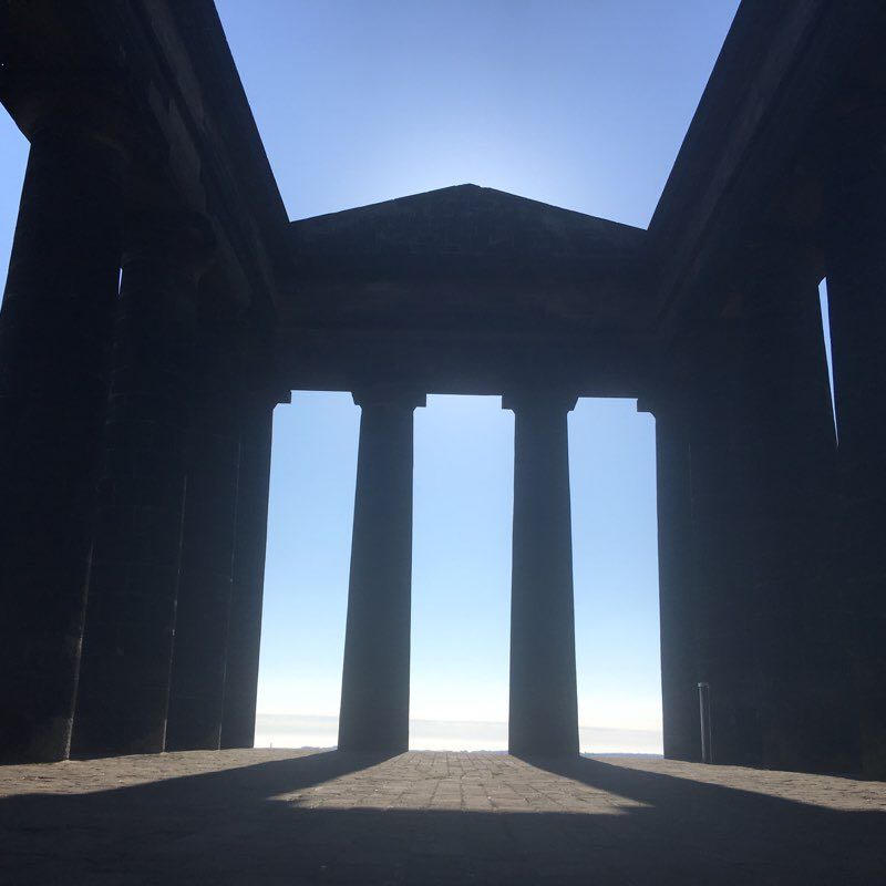 Penshaw to Fatfield circular walking route map in New Herrington