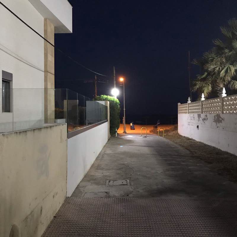 Walk along the coast walking route map in El Puig de Santa Maria