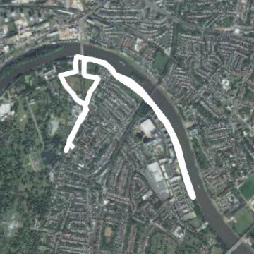 River Thames bank route