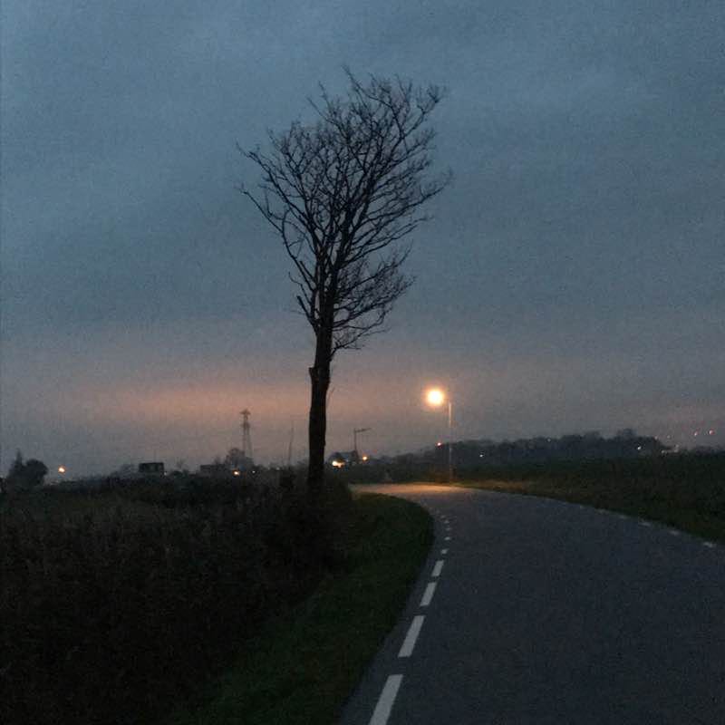 Running around the fields walking route map in Schagen