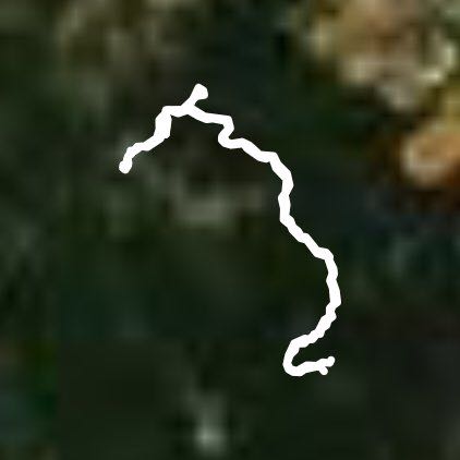 Fort Yargo SP East side Campground to Visitor Center walking route map in Winder