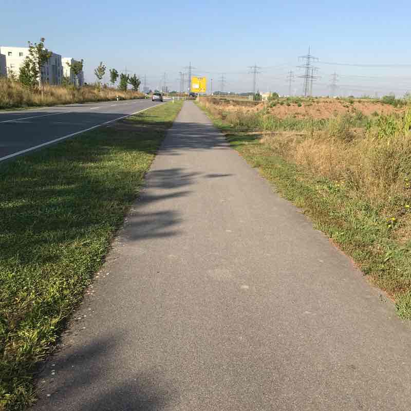 Heddesheim 1 walking route map in Heddesheim