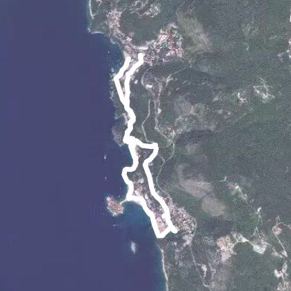 Przno to St Stefan round route walking route map in Čelobrdo