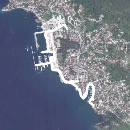 Porto Montenegro walking route map in Tivat