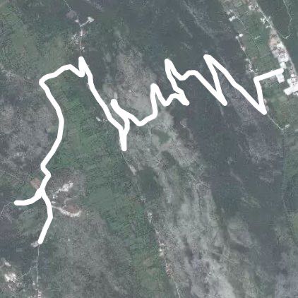 Zagora- Head walking route map in Kavač