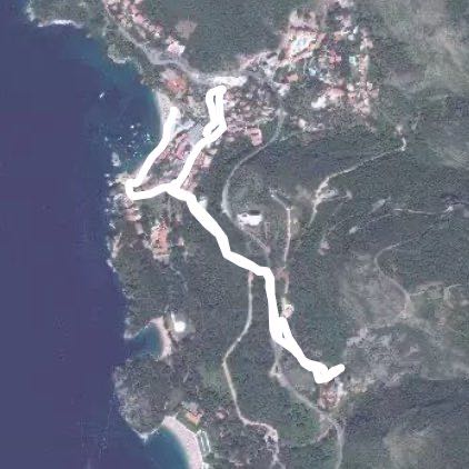 Przno to Manastir Praskvica round route walking route map in Čelobrdo