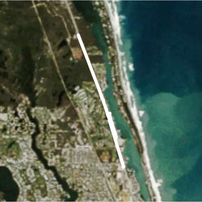 A1A ➡️ JD State Park 🔁 County Line Rd ↪️ & back walking route map in Jupiter Island