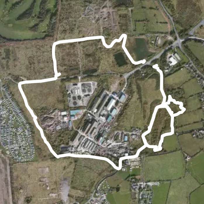 Middleton nature reserve walking route map in Overton
