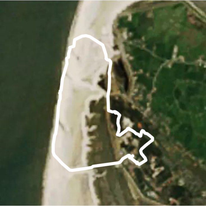 Long beach walk walking route map in Sankt Peter-Ording