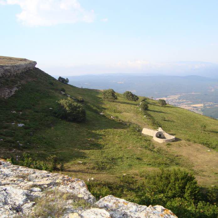 Covalagua Route - Los Lobos Well walking route map in Pomar de Valdivia