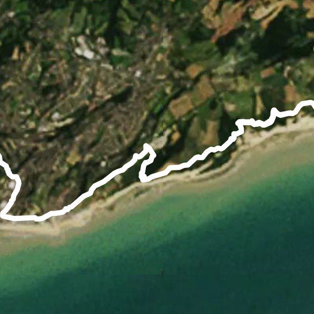 Fairlight to hastings walking route map in Fairlight