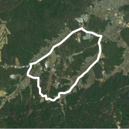 Standard walk course walking route map in Koka