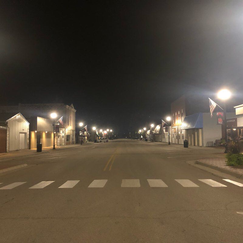 Rossville Town Walk walking route map in Rossville