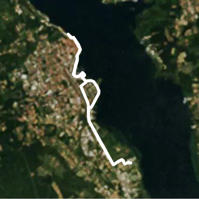 Dormoletto walking route map in Lisanza