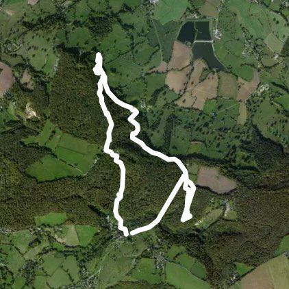 Cranham walking route map in Cranham