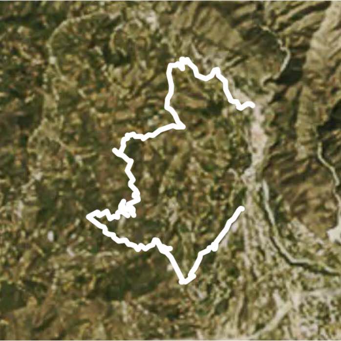 Frigiliana walking route map in Nerja
