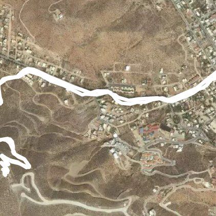 Hill of the Z walking route map in Cabo Bello