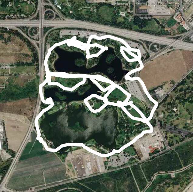 Whittier narrows Walk Trail South El Monte, California, USA Pacer