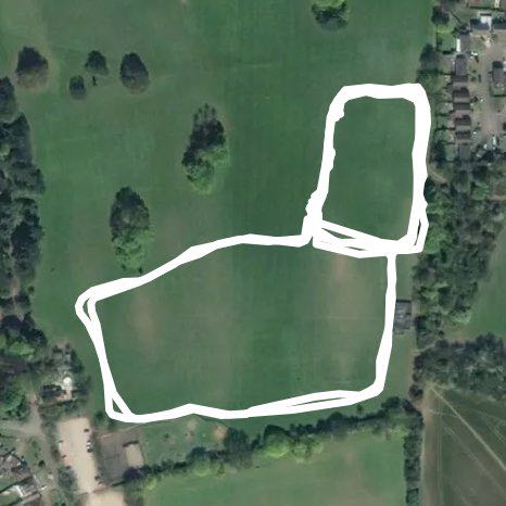 Goddington Park walking route map in Chelsfield