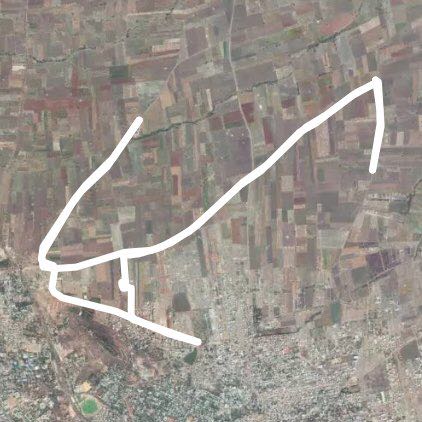 UNAKAL-SULLA ROAD walking route map in Hubballi