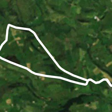 Longnor-Hollinsclough circular run walking route map in Longnor