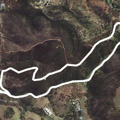 Anstey Hill walking route map in Vista