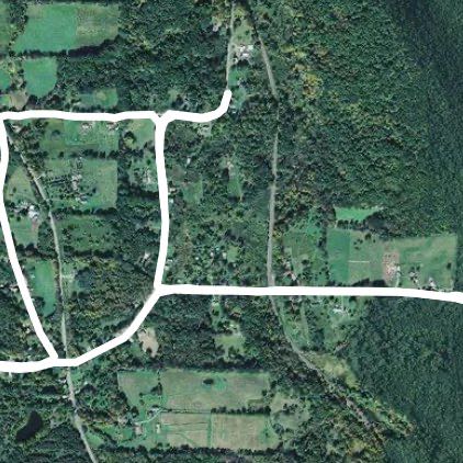 West Danby trail walking route map in Spencer