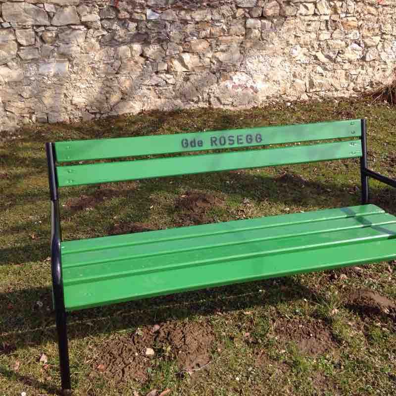 Wild park Rosegg walking route map in Aich