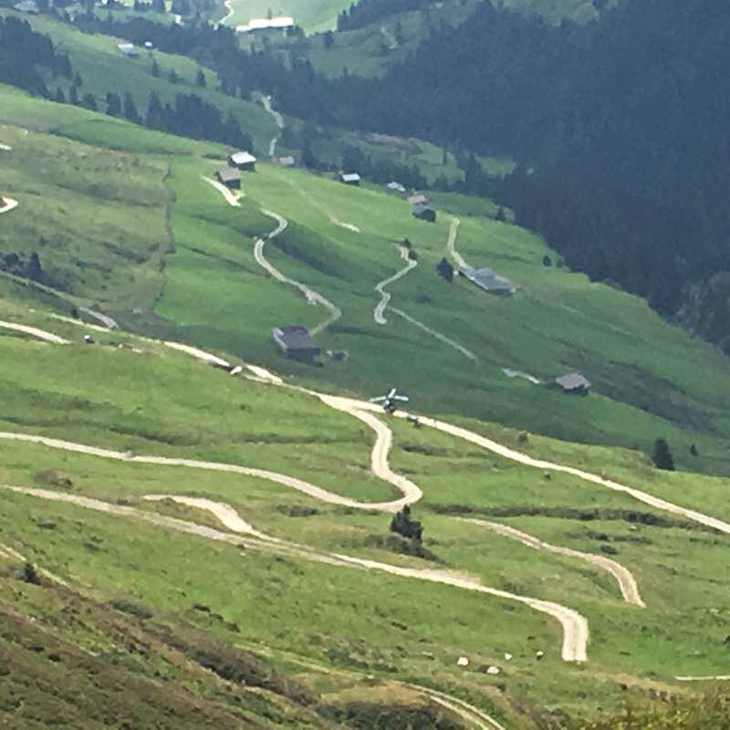 Zillertal walking route map in Hochfügen